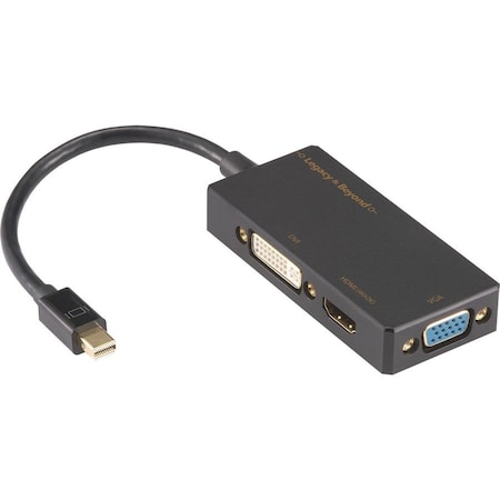 Siig 3-IN-1 ADAPTER CONNECTS MINI DISPLAYPORT THUNDERBOLT ENABLED PC/MAC TO EITHER LB-CD0014-S1