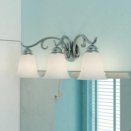 Vaxcel Hartford 3L Vanity Satin Nickel W0162