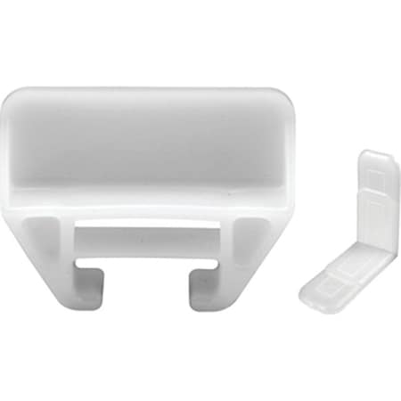 Prime-Line Drawer Track Guides and Glides, Plastic/Polyethylene, White R 7221