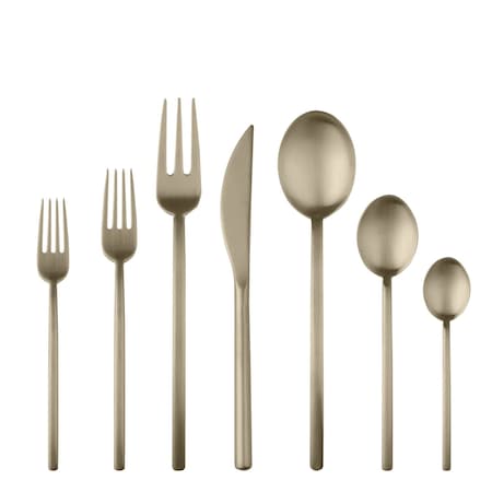 Mepra Due Flatware Set - 32 Pieces - Ice Champagne 104422032IC