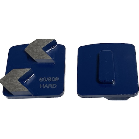 Vantage Product Diamond Grinding Disc for Redi Lock Grinders, 2 Arrow Segment, 60/80 Grit, Hard Bond M-Redi-2A6080-H