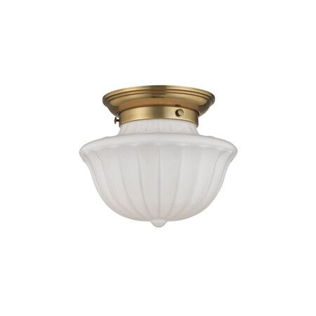 Hudson Valley Lighting Dutchess 1 Light Flush Mount 9 In. Aged Brass 5009F-AGB