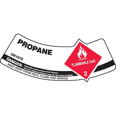 Accuform CYLINDER SHOULDER LABELS PROPANE MCSLPRRVSP
