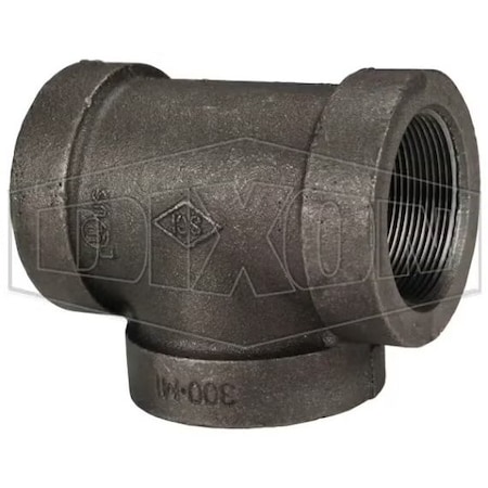 Dixon Threaded Pipe Tee, Tee, 3/8 in Nominal, FNPT, Iron 300FT38