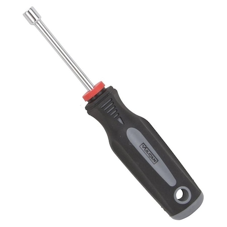 Vulcan Nut Driver, 1/4 in Drive, 7 in OAL, Cushion-Grip Handle, Gray and Black Handle, 3 in L Shank MC-SD32