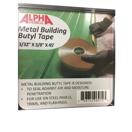 Alpha Systems Q1303161 0.18 x 1 in. Butyl Tape, White A7F-Q1303161