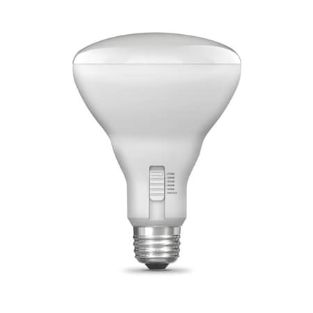 Feit Electric LED Bulb, BR30 Lamp, E26 Lamp Base, White, Tunable White Light BR30DM/6WYCA/2