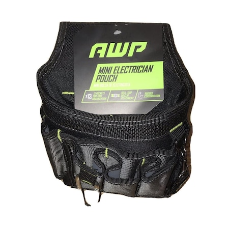 Vortex AWP Mini Electrician Nylon Tool Pouch, Black VO3847882