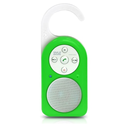 Pyle Portable Wireless Waterproof Shower Speaker PWPBT10GN