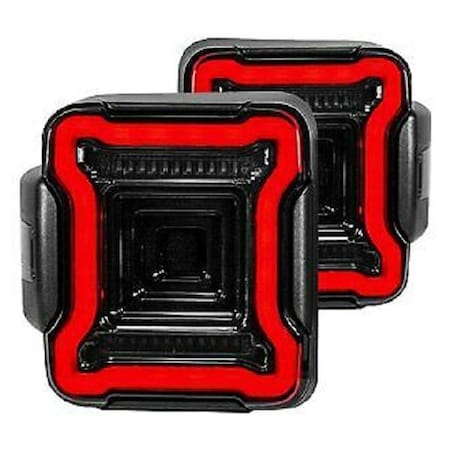 Backseat Fiber Optic LED Tail Light for 2018-2021 Jeep Wrangler BA2468456