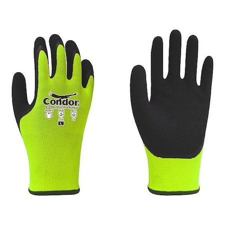 Condor Coated Gloves, M, Yellow, PR 879GM2