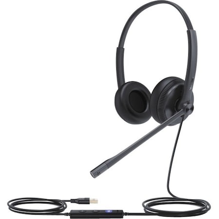 Yealink UH34 Lite Dual Microsoft Teams USB Wired Headset with Foam Ear Cushions 1308048