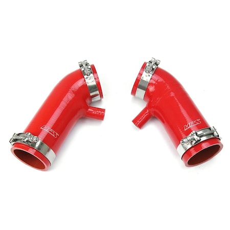 Hps Performance High Temp Reinforced Silicone Air Intake Hose Kit, Red,  87-68426-RED