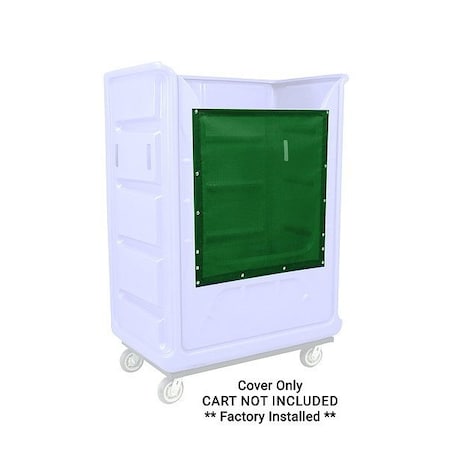 Royal Basket Trucks Mesh Flap, 50" H, 48" L, Green G49-EEX-BGF