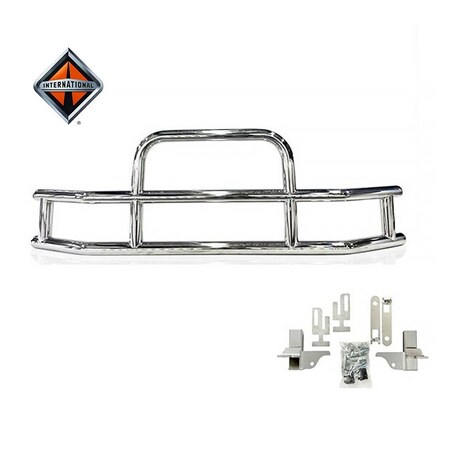 Mytee Products Small Model Deer Grille Guard for International Prostar (2008-2016) w/ Brackets DG-S-BRK-INTL16