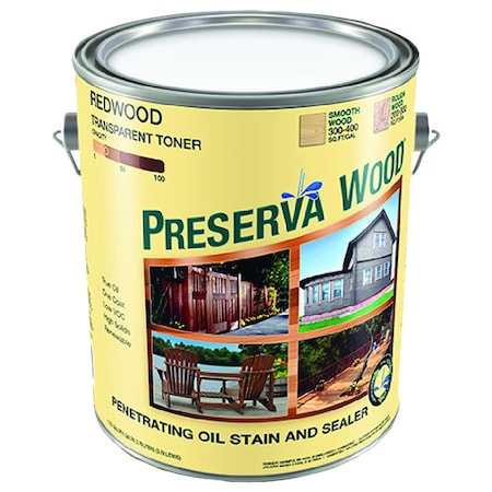 Preserva Wood Gal Preserva Products, Ltd. Redwood Transparent Preserve and Protect Stain and Sealer 40102