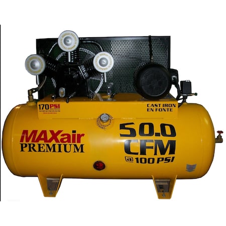 Maxair 120 Gallon 50 CFM Premium Air Compressor C103120H1-CS460-MAP