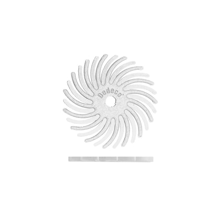 Dedeco SUNBURST 3/4'' TC DISCS WHITE 120 GRIT (A/O), 12PK 3843