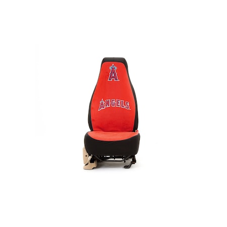 Coverking UNIVERSAL SEAT COVER ULTI-SUEDE WITH LOS ANGELES ANGELS LOGO H9HPWN