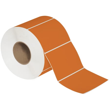 Tape Logic 6 x 4in Orange Thermal Transfer Labels THL142RG