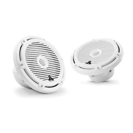 Jl Audio 7.7in Marine Speakers, Classic Grille, Gloss White, 93519, 010-03065-00, 2PK 93519/010-03065-00