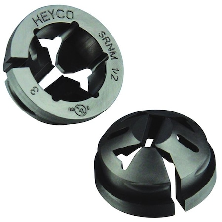 Heyco Romex Nylon Snap in Strain Relief Box Connector, Black, 100PK 1046