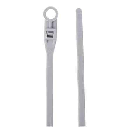 Gardner Bender Cable Tie, 8 in L, Gray, Nylon 6/6, 50 lb Strength 45-308MTG