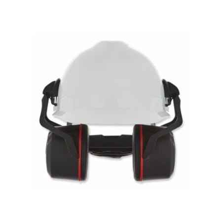 Msa Safety V-Gard Helmet-Mounted Hearing Protection Earmuff, 31 NRR, Black/Yellow 454-10190358