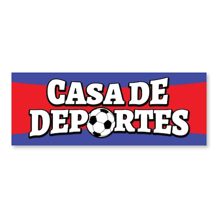 Signmission Casa De Deportes, 24 Inch, Decal D-24-30355