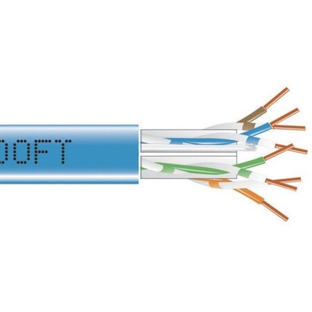 Black Box Gigatrue 550 Cat6 Bulk Pln, Blue, 1000Ft EYN871B-PB-1000