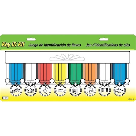 Hy-Ko Key Identification Tag Kit, Plastic KC143-8