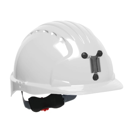 Jsp Standard Brim Mining Hard Hat w/HDPE Shell, 6-Point Polyester Suspension, Wheel Ratchet Adj. 280-EV6151M-10
