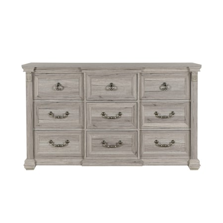 Homeroots 64" Natural Wood Six Drawer Dresser 633712