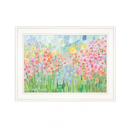 Homeroots Growing Things NO 4 White Framed Print Wall Art 407713