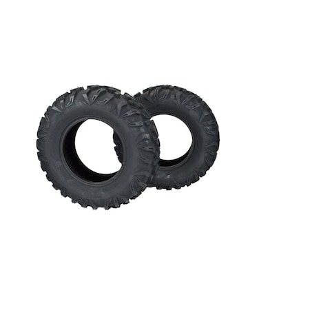 Antego Set of 2 25x8.00-12 ATV/UTV, RTV Tires 6 Ply ATW-042, 2PK T42062580012