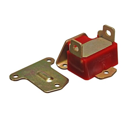 Energy Suspension Motor Mount, Cushioned; Zinc Finish; Red; Polyurethane; Single 3.1144R