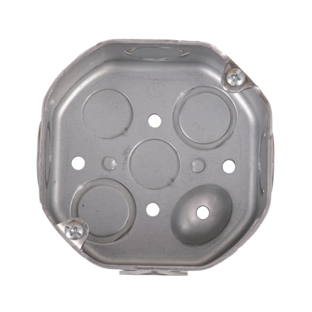 E Energetic Lighting 4" Octagon Drawn Box 1-1/2" Deep With concentric KOs metal Electrical box, 50PK EMB-4T1D-KC