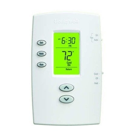 Honeywell Home Vertical Programmable Thermostats, 5-2 Programs, 1 H, 1 C, Hardwired/Battery, 20/30VAC TH2110DV1008/U