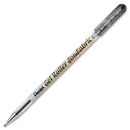 Pentel Gel Roller for Fabric, Black, PK12 BN15-A