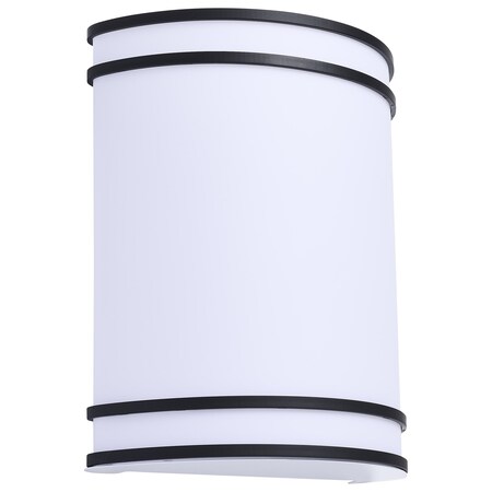 Nuvo Glamour LED Wall Sconce Black Finish 27K/3K/35K/4K/5K CCT Selectable 62/1985