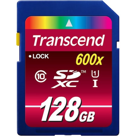 Transcend Information Transcend Ultimate 128 GB Class 10/UHS-I SDXC - 600x Memory Speed - Lifetime Warranty TS128GSDXC10U1