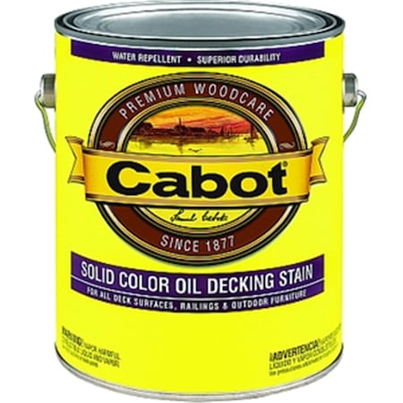 Cabot 17608 1 Gallon Med Base Solid Oil Decking Stain 250 Voc, 4PK 80351176081