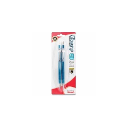 Pentel Pencil, Eraser Included, Standard, HB, 2PK PENP207BP2K6