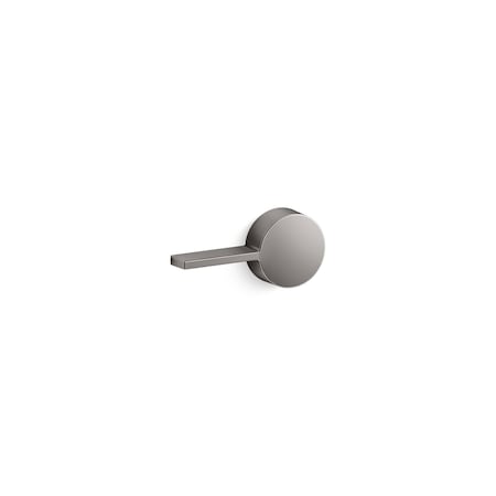 Veil Left-hand trip lever Vibrant Titanium