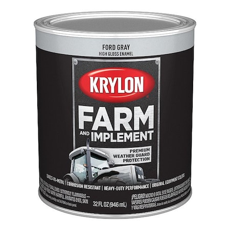 Krylon Acrylic Coating, High Gloss, Ford Gray K02028008