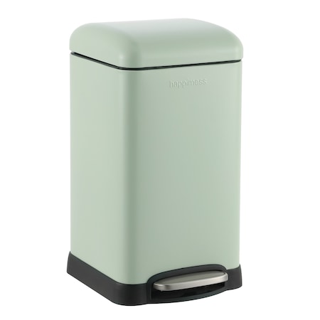 Happimess Betty Retro Mini 3.2-Gallon Step-Open Trash Can, Pistachio Gelato HPM1012I