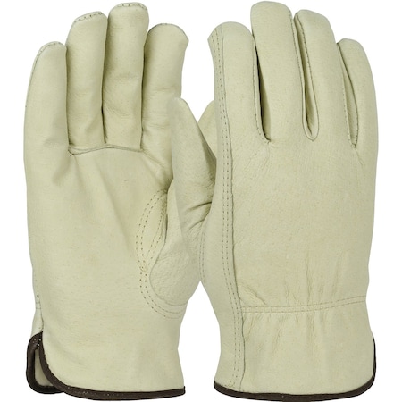 Pip Top Grain Pigskin Leather Drivers Glove with Natural Thermal Lining, Keystone Thumb, 12PK 994KP/S
