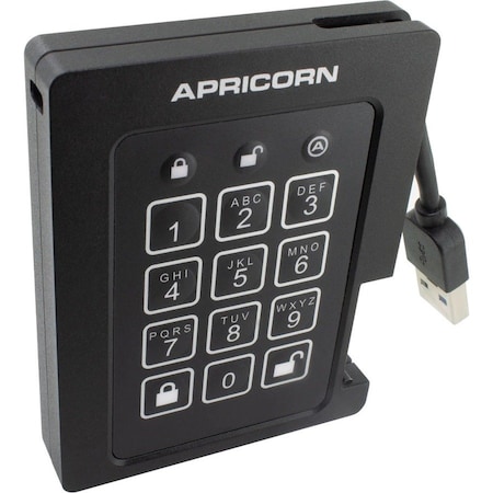 Apricorn Aegis Padlock SSD - FIPS validated Ruggedized ASSD-3PL256-4TBF