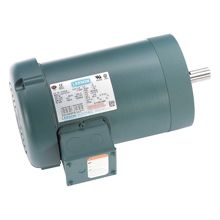Leeson Three-Phase General Purpose Motor, 1 HP, 145TC Frame, 230/460V Voltage, 1,170 Nameplate RPM 122165.00