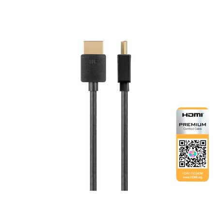 Monoprice Ultra Slim Certified Premium High Speed HDMI Cable_ 4K at 60Hz_ HDR_ 18Gb 24182